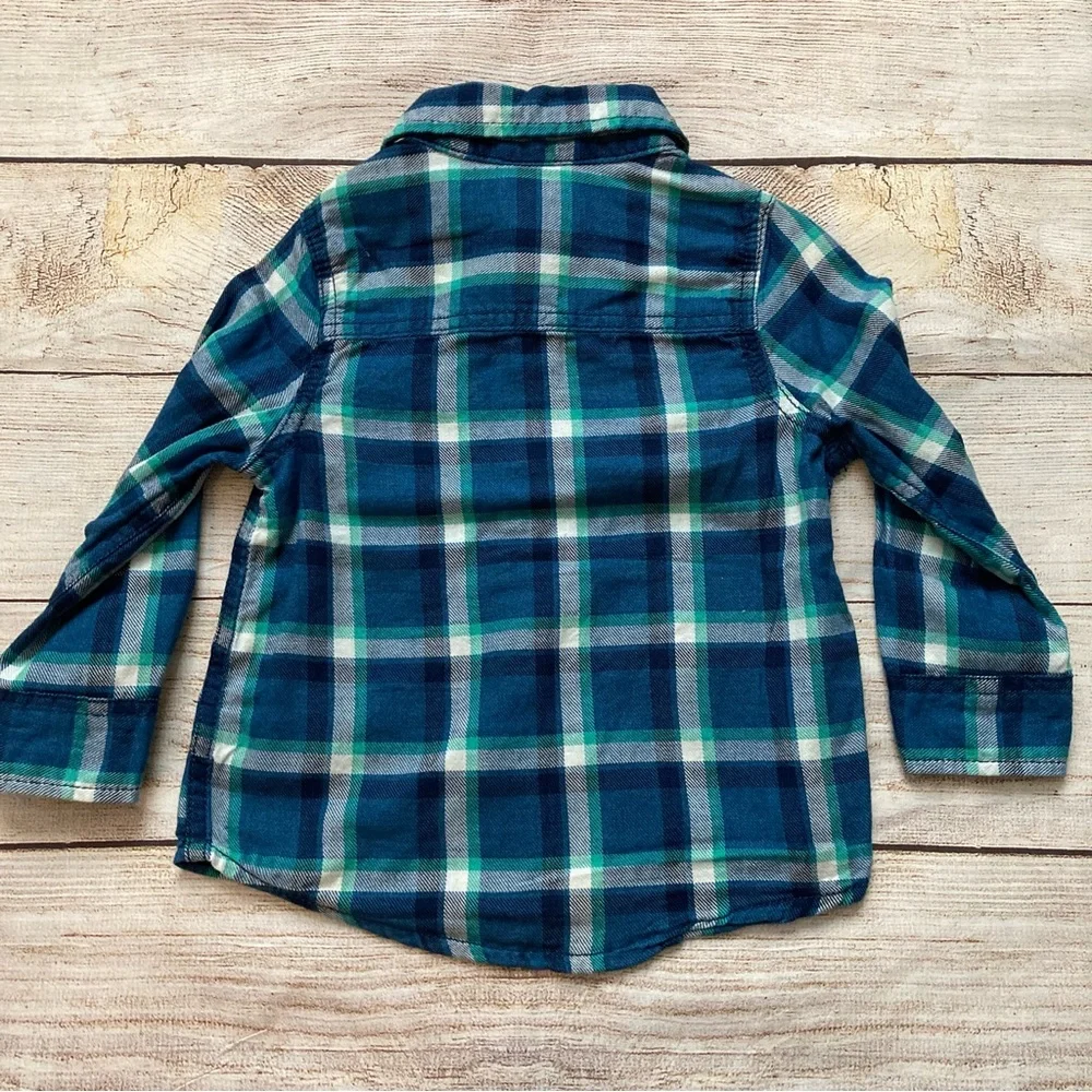 OshKosh Plaid Button Down Shirt NWT Boys 2T